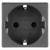 Priza schuko neagra 16A Gewiss GW21265